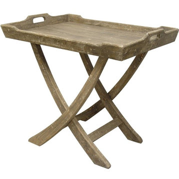 Side Table TRADE WINDS CHEDI Rectangular Riverwash Gray Mahogany