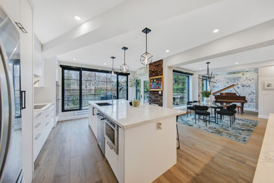 Inspiration for a transitional kitchen remodel in Toronto