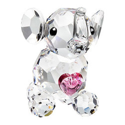 Inviting Home Inc. - Miniature Cut Crystal Elephant - Decorative Objects And Figurines
