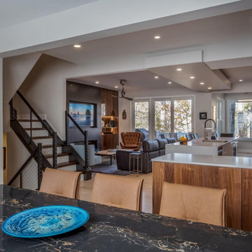 Reston Lakefront Townhome Contemporary First Floor