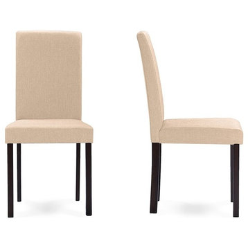 Baxton Studio Andrew Dining Side Chair in Beige (Set of 4)