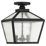 Savoy House - Woodstock 3-Light Outdoor Flush-Mount Lantern - Add valuable light and classic style to your exterior with the Woodstock flush-mount lantern by Savoy House.