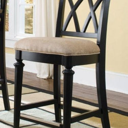American Drew 919-690 Bar Stool - Counter Height Camden - Black - Bar Stools And Counter Stools