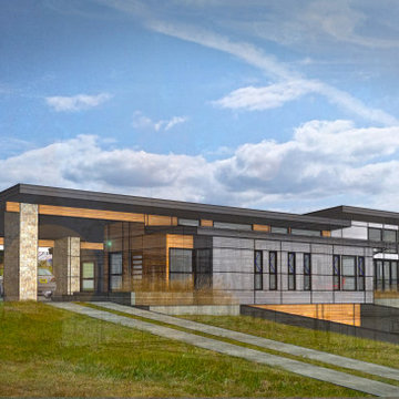 Exterior rendering of Snohomish Residence