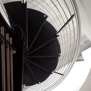 Scala a chiocciola inox