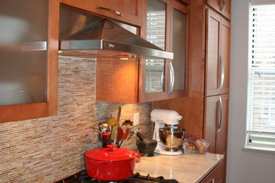 Inspiration for a transitional kitchen remodel in New York