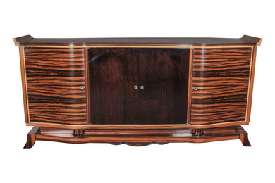 Buffet French Art Deco macassar ebony cabinet