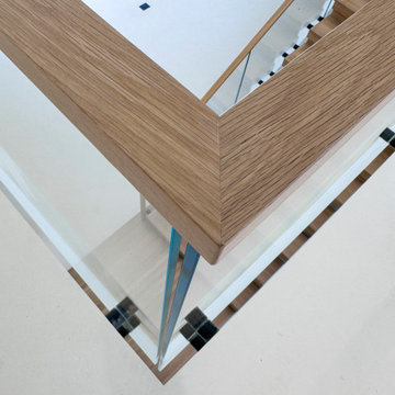 Project #126 | Contemporary Staircases with Integrated LEDs & Glass Railing