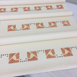 Stencils on Old Fashioned Roller Shades - Home Improvement