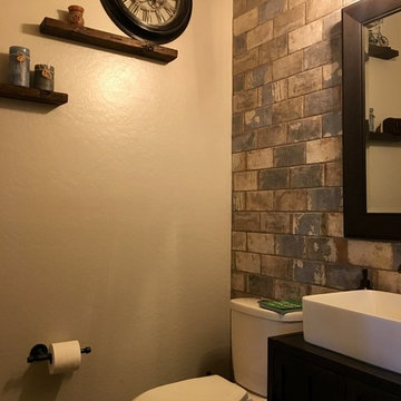 Steampunk/Industrial half bath