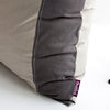 Gray Demon Knitted Fabric Patch Work Pillow Floor Cushion 19.7 by 19.7 inches