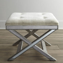 Mirrored X-Bench - Upholstered Benches