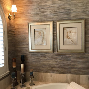Challenge! Phillip Jeffries Grasscloth on Bullnose Corners