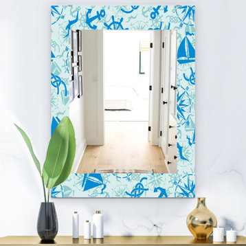 Designart Costal Creatures 16 Traditional Frameless Vanity Mirror, 28x40