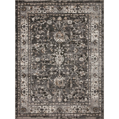 Loloi II Estelle Charcoal / Grey 18" X 18" Swatch Area Rug