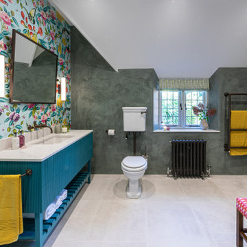 Colourful Surrey Bathroom