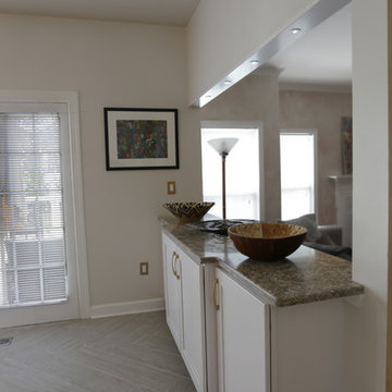 White & Brass Kitchen Remodel