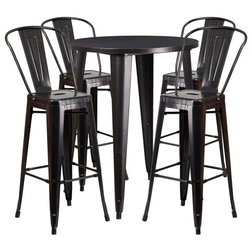 Industrial Outdoor Pub And Bistro Sets by Homesquare