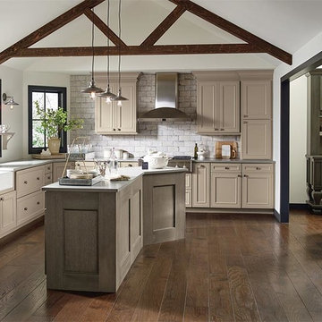Taupe Kitchen Cabinets