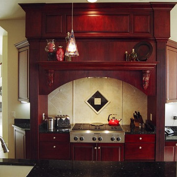 Traditional Style Cherry Wood Cooking Hearth