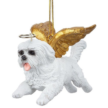 Angel Maltese Ornament