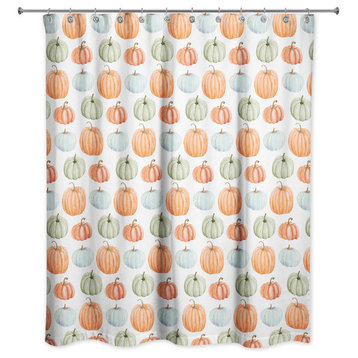 Pumpkin Pattern 71"x71" Shower Curtain