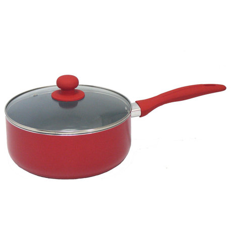 Gourmet Chef 4 Fl Qt Eco Friendly Non Stick Ceramic Sauce Pan.