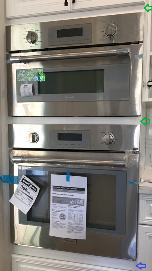 Speed oven, oven, adjacent unevenly spaced,what to do? Urgent