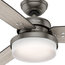 Hunter Fan Company 52" Sentinel Brushed Slate Ceiling Fan With Light and Remote