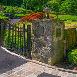 Electronic Entrance Gate with Pillar - Home Fencing And Gates