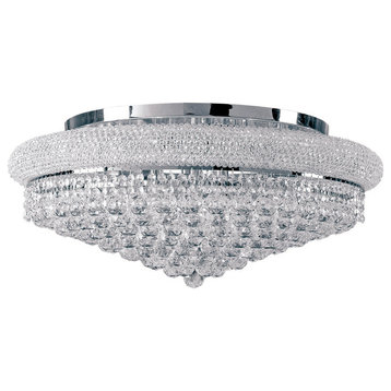Artistry Lighting Primo Collection Flush Mount Chandelier 24", Chrome