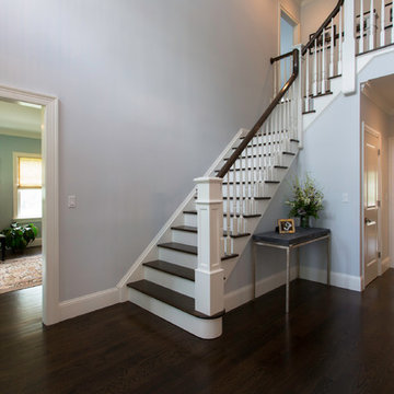 Entrance Hall with views to Living Room and Kitchen