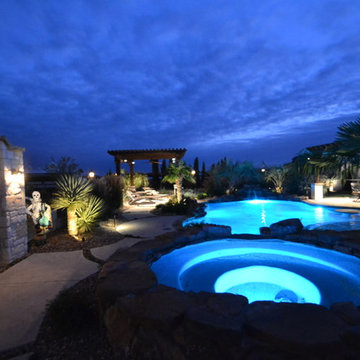 Southwestern Tropical Pool & Spa in Parker County