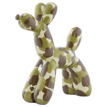 Interior Illusions Plus Camouflage Resin Dog Sculpture - 12" tall
