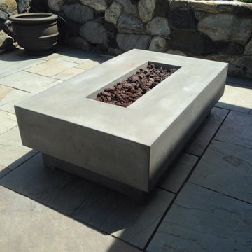 Concrete gas fire pit Jamestown, RI