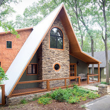 Aframe metal roof