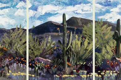 Inspiration for a southwestern home design remodel in Phoenix