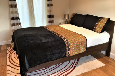 Black Ankara Bed throw set