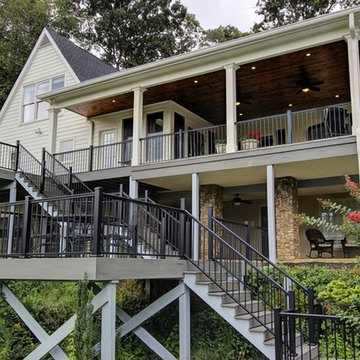 Upper / Lower Stone Patio Deck & Porch