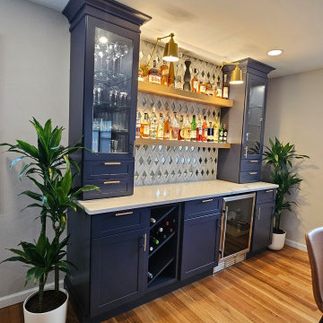 Blue Bar & Entryway Storage