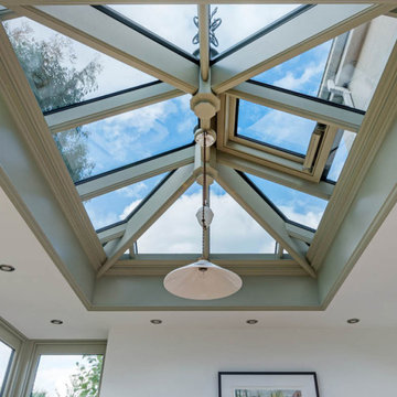 Orangery skylight with lighting options