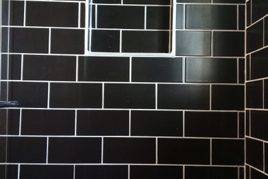 Bathroom remodel - Black tile