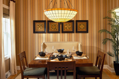 Inspiration for a contemporary dining room remodel in Boston