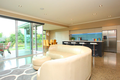 Living room - contemporary living room idea in Other