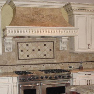 Faux Painted Stove hood in Brielle NJ