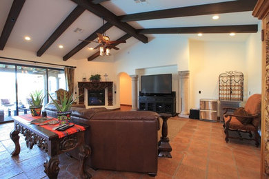 Inspiration for a southwestern family room remodel in Phoenix