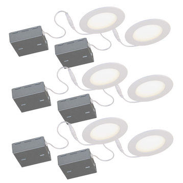 BAZZ STAK 4 ¼ in White Integrated LED recessed fixture 4000k (6 pack)
