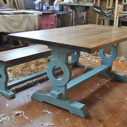 Custom Farm Table With Nautical Feel - Products