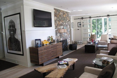 Family room - craftsman family room idea in New York