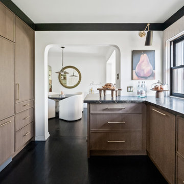 Dark, Dramatic, and Delightfully Functional: A Small Kitchen Reimagined